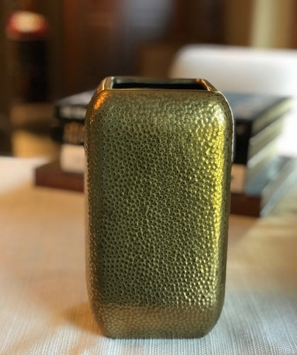 Metal Shagreen Vase