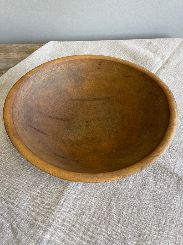 Medium Caramel Wood Bowl