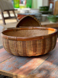 Double Lined Bamboo Market Basket