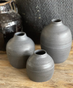 Basalt Round Vase - Large