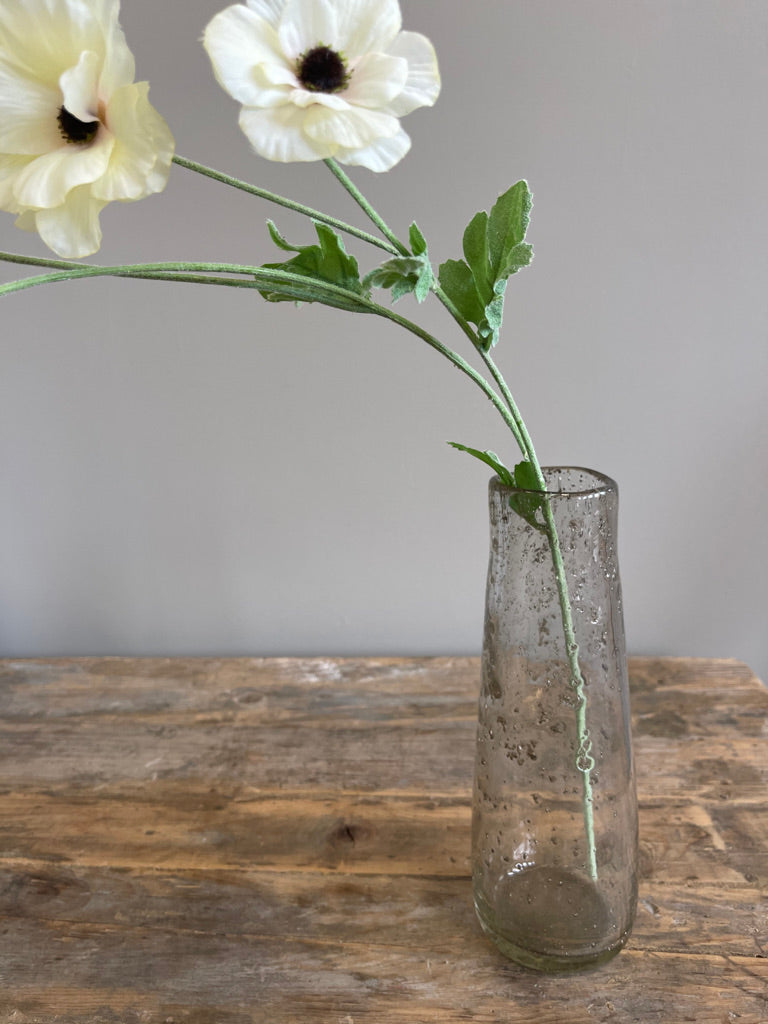 Clear Speckled Bubble Vase