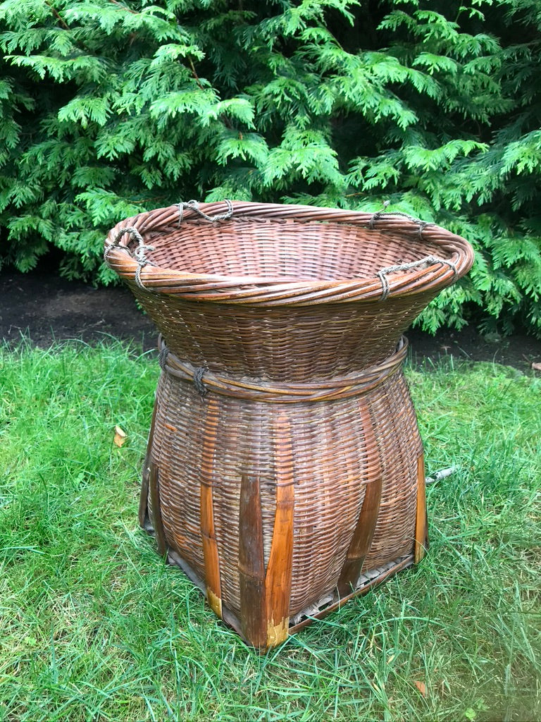 Bamboo and Rattan Storage Basket