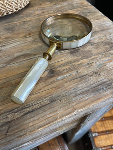 Vintage 1910 Mother of Pearl Magnifying Glass