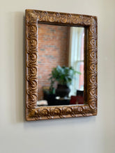 Load image into Gallery viewer, Repousse Pressed Tin Bevel Edged Mirror