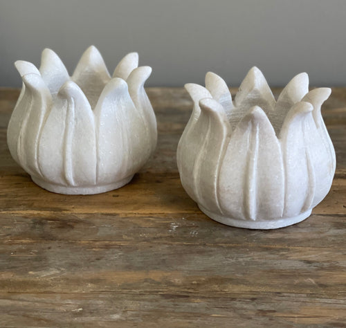 Marble Lotus Vessel