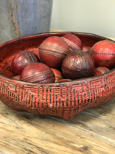 Vintage Red Cricket Balls