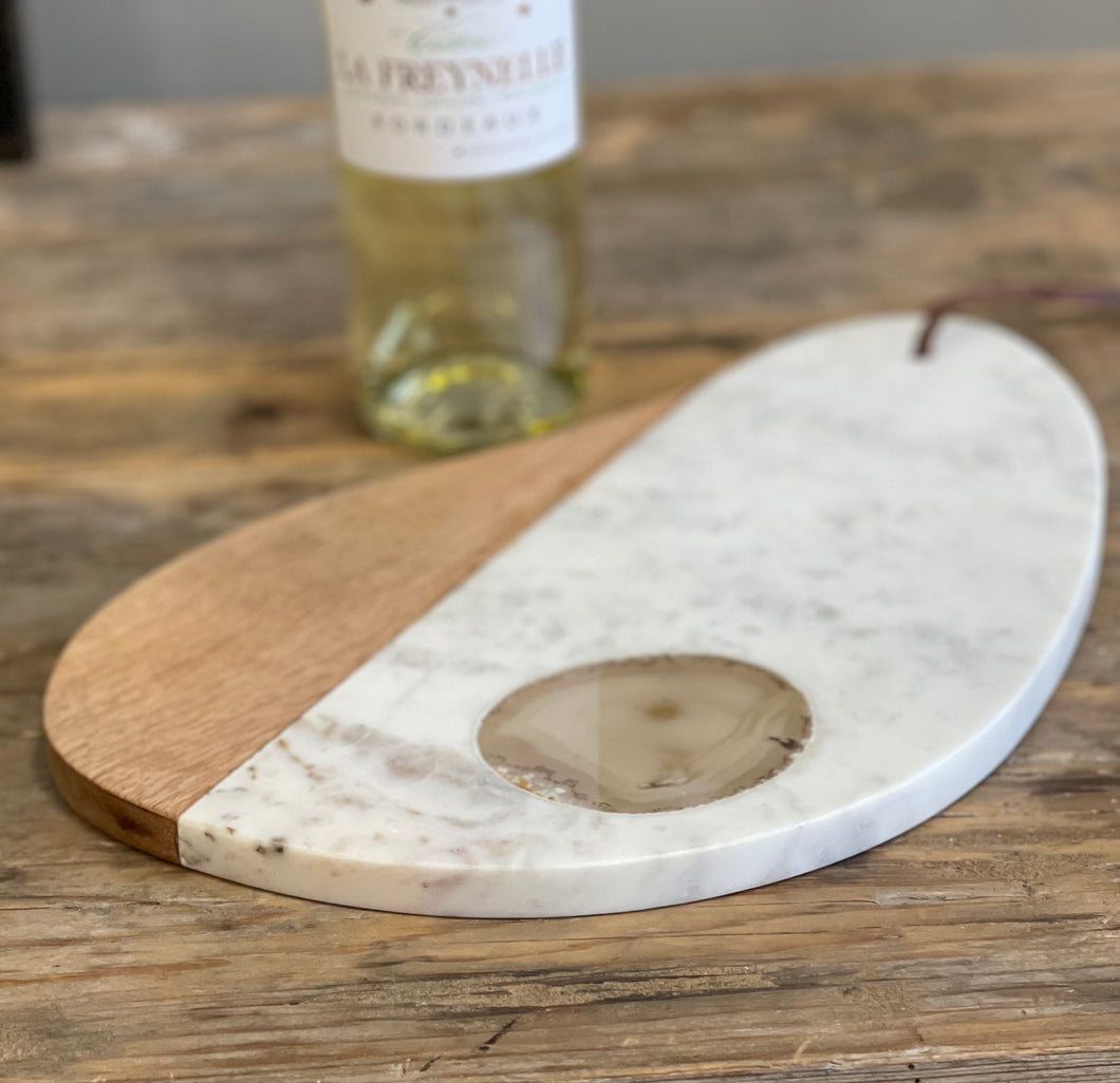 Pear Shape Agate Cutting Board