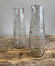 Load image into Gallery viewer, Clear Speckled Bubble Vase
