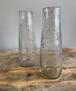 Clear Speckled Bubble Vase