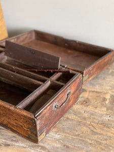 Vintage Portable Wooden Desk Box