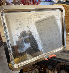 Rare Christofle's Silver Plated Cocktail Recipe Tray