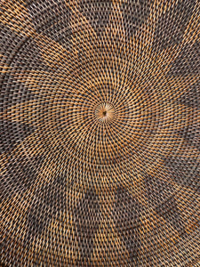 Palm Leaf Flat Basket