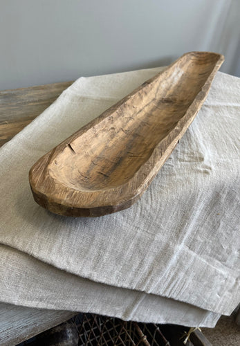 Large Rustic Dough Bowl