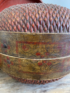 Woven Hyacinth Hat Box