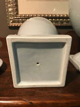 Load image into Gallery viewer, Set of French Blue Porcelain Urns