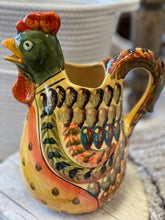 Load image into Gallery viewer, Hand-Painted Rooster Pitcher