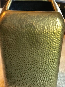 Metal Shagreen Vase