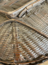 Load image into Gallery viewer, Vintage Hand Woven Rattan Market Basket