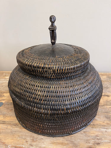 Woven Coil Rice Storage Basket