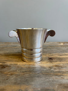 Vintage French Silver Plated Ice Bucket with Strainer