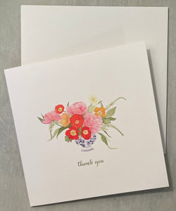Floral + Chinoiserie "Thank You"