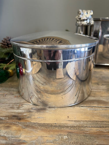 Vintage Tall Circular Biscuit Box