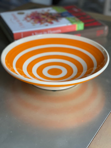 Orange and White Bowl