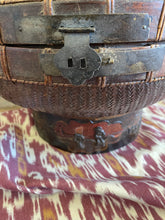 Load image into Gallery viewer, Vintage Woven Ceremonial Hat Box