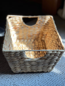 Natural Twist Water Hyacinth Storage Basket