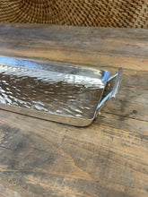 Load image into Gallery viewer, Silver Plated Sunburst Patterned Tray