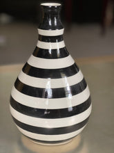 Load image into Gallery viewer, Black and White Stripe Vessel