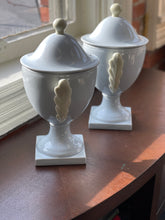 Load image into Gallery viewer, Set of French Blue Porcelain Urns