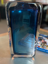 Load image into Gallery viewer, Blue Glass Rectangular Vessel