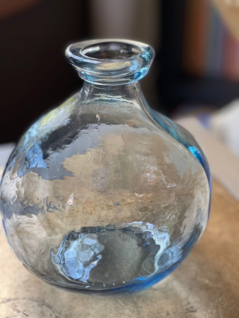 Small Indigo Glass Vessel