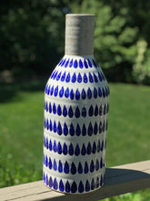 Load image into Gallery viewer, Blue Teardrop Vase