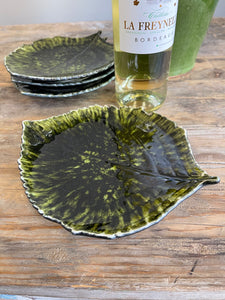 Lichen Hydrangea Leaf Dish