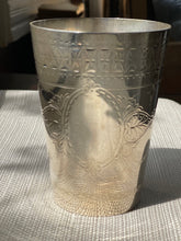 Load image into Gallery viewer, Silver Plated Engraved Cup