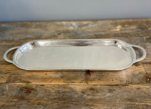 Silver Plated Oval Edged Tray