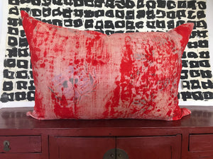 Vintage Asian Textile Pillow #2