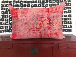Vintage Asian Textile Pillow #1